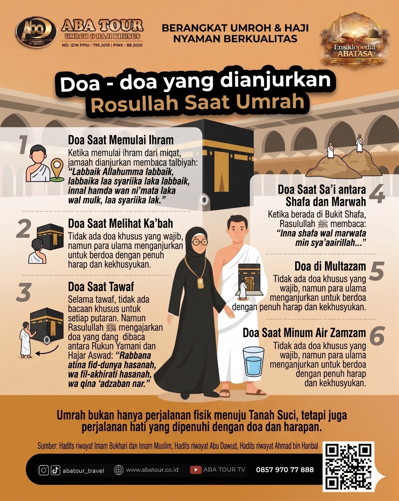 Doa - doa umrah yang dianjurkan Rosullah saat Umrah