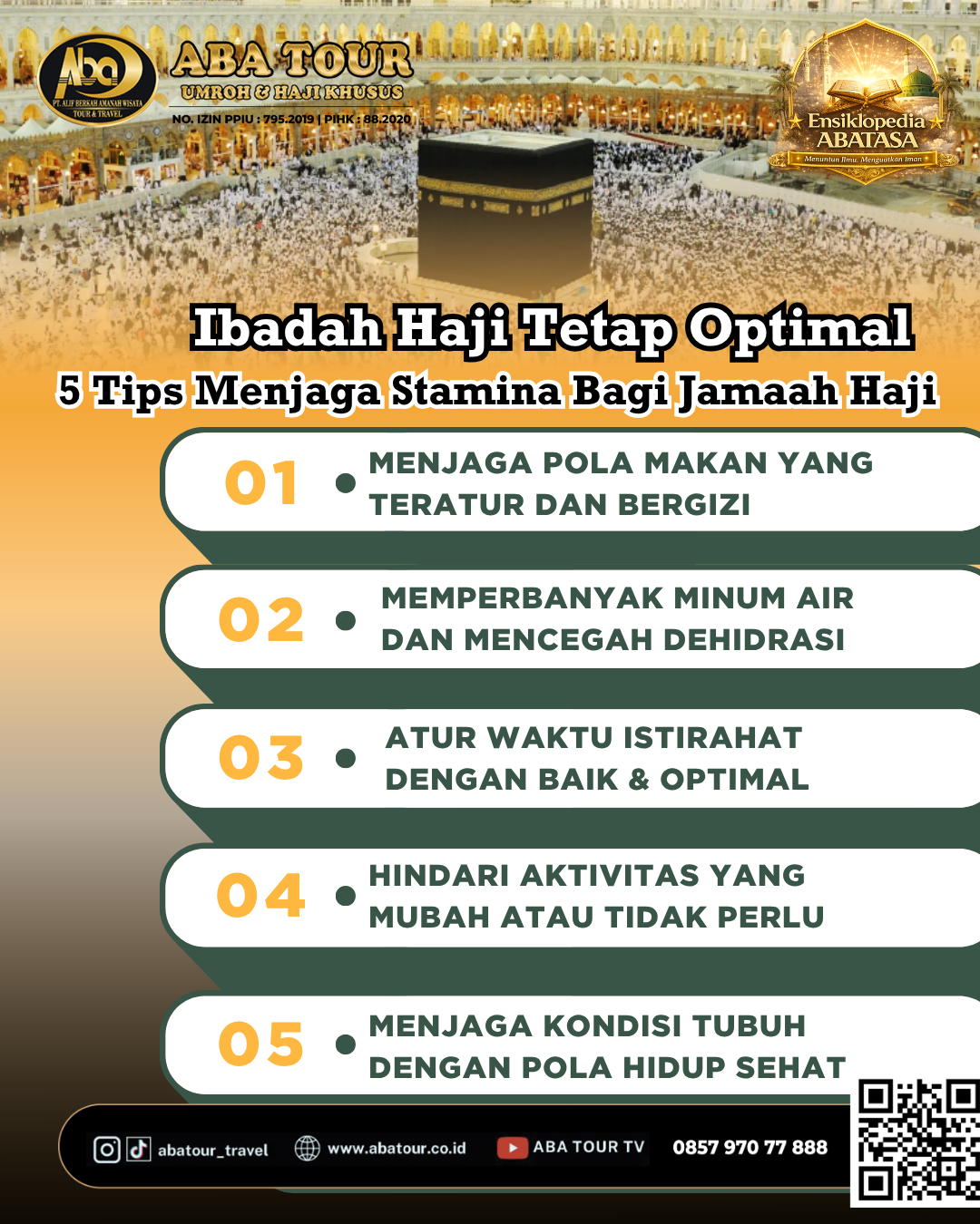 Tips Menjaga Stamina Saat Ibadah Haji